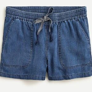 NWT J.Crew Seaside pinstripe shorts women small